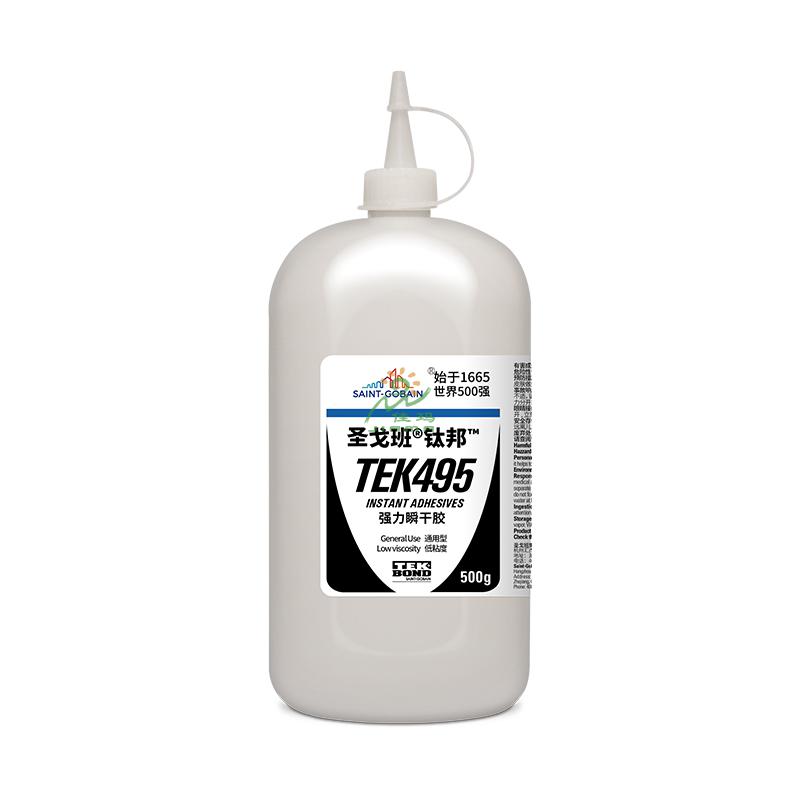 圣戈班乙基瞬干胶TEK495-500g-无色透明